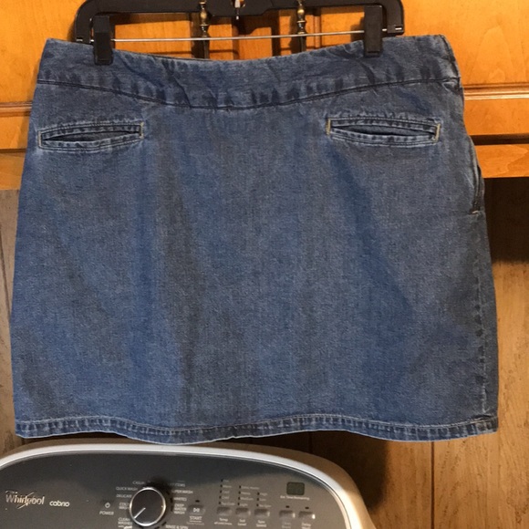 VINTAGE CHEROKEE SKIRT BLUE DISTRESSED WOMENS SIZE 14 - Picture 6 of 11